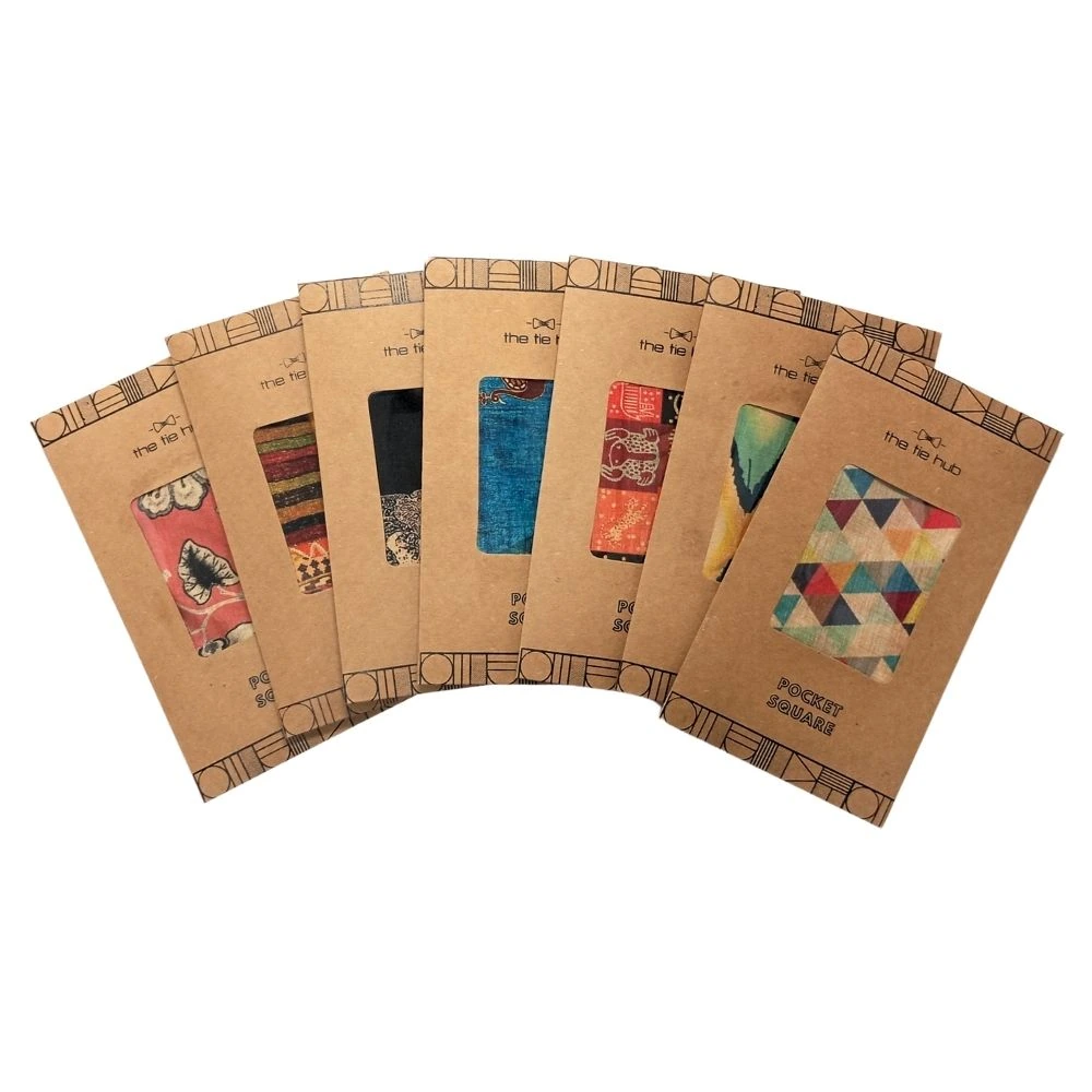 Polyester Pocket Square Combo Set for Men