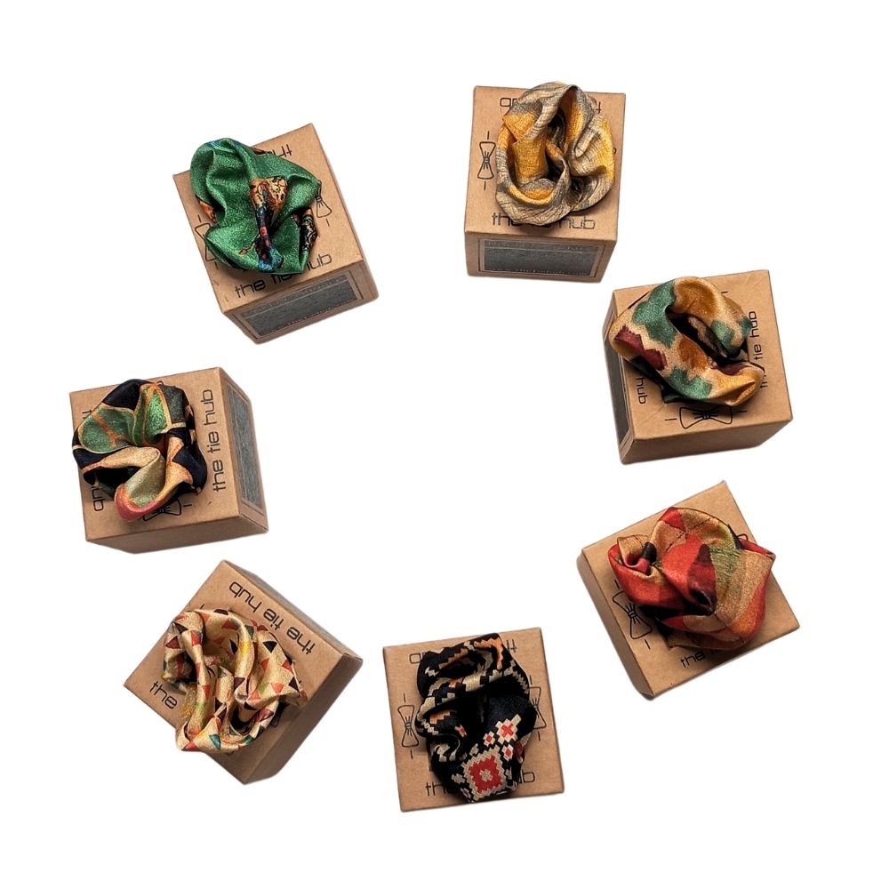 Polyester Pocket Square Combo Set for Men