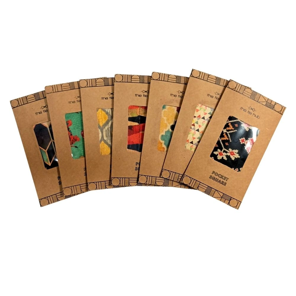 Polyester Pocket Square Combo Set for Men