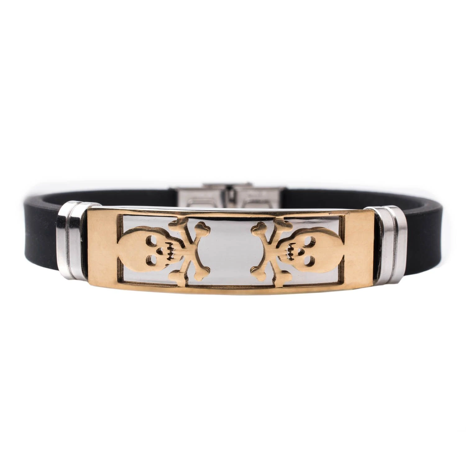 Gold Skull Wrist Band for Men