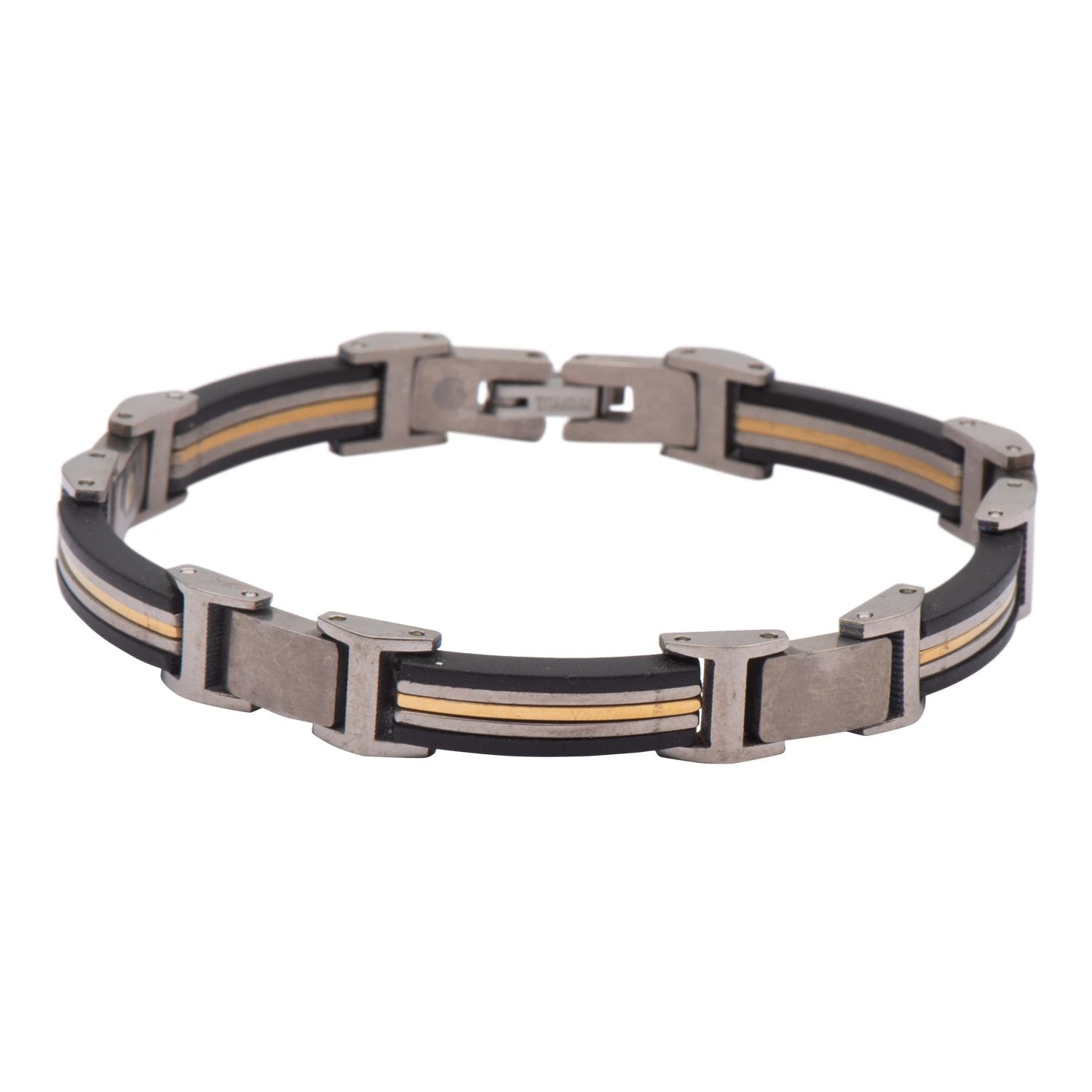 Single Gold Line Wrist Band for Men