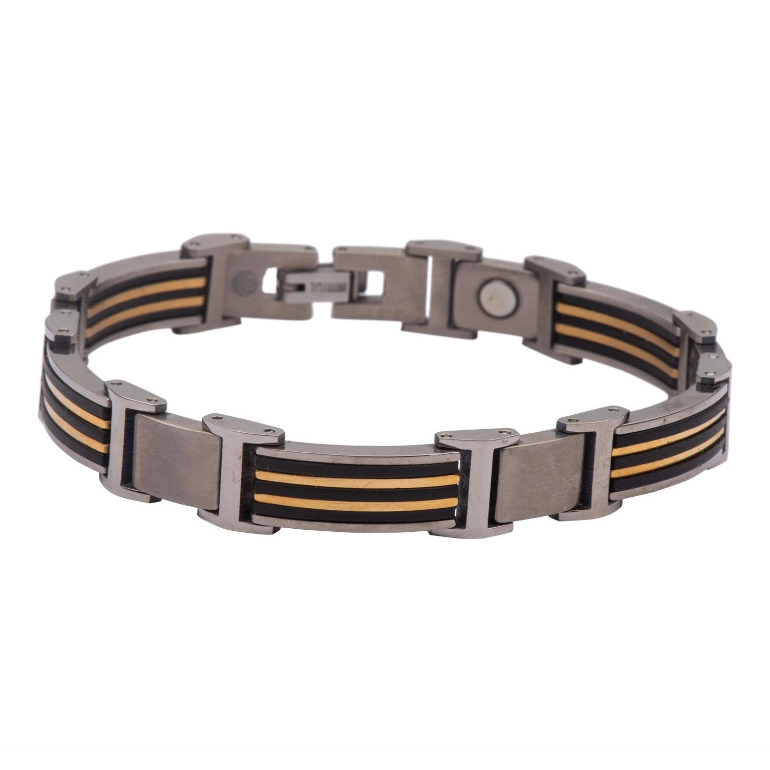 Double Gold Line Wrist Band for Men