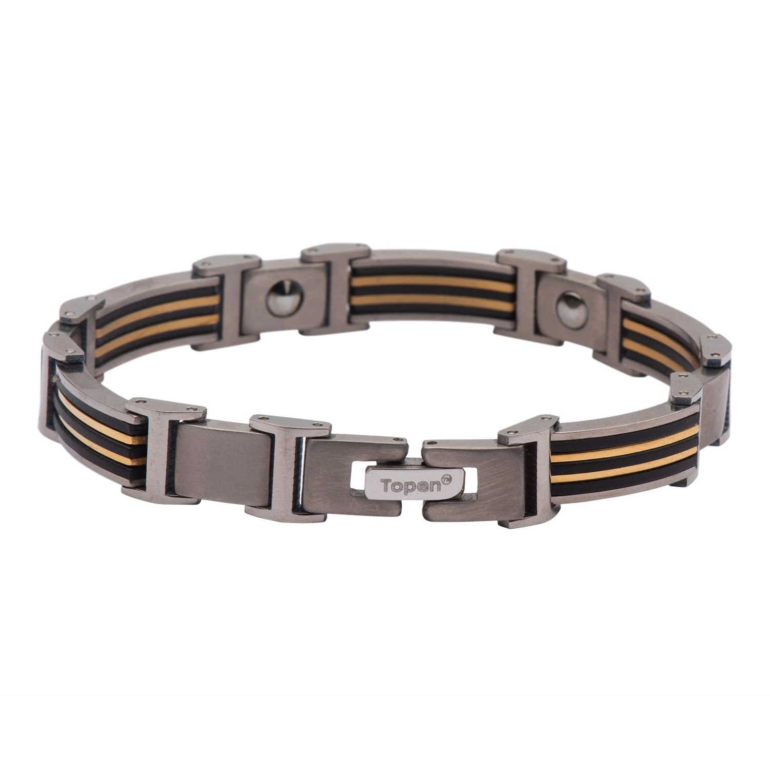 Double Gold Line Wrist Band for Men