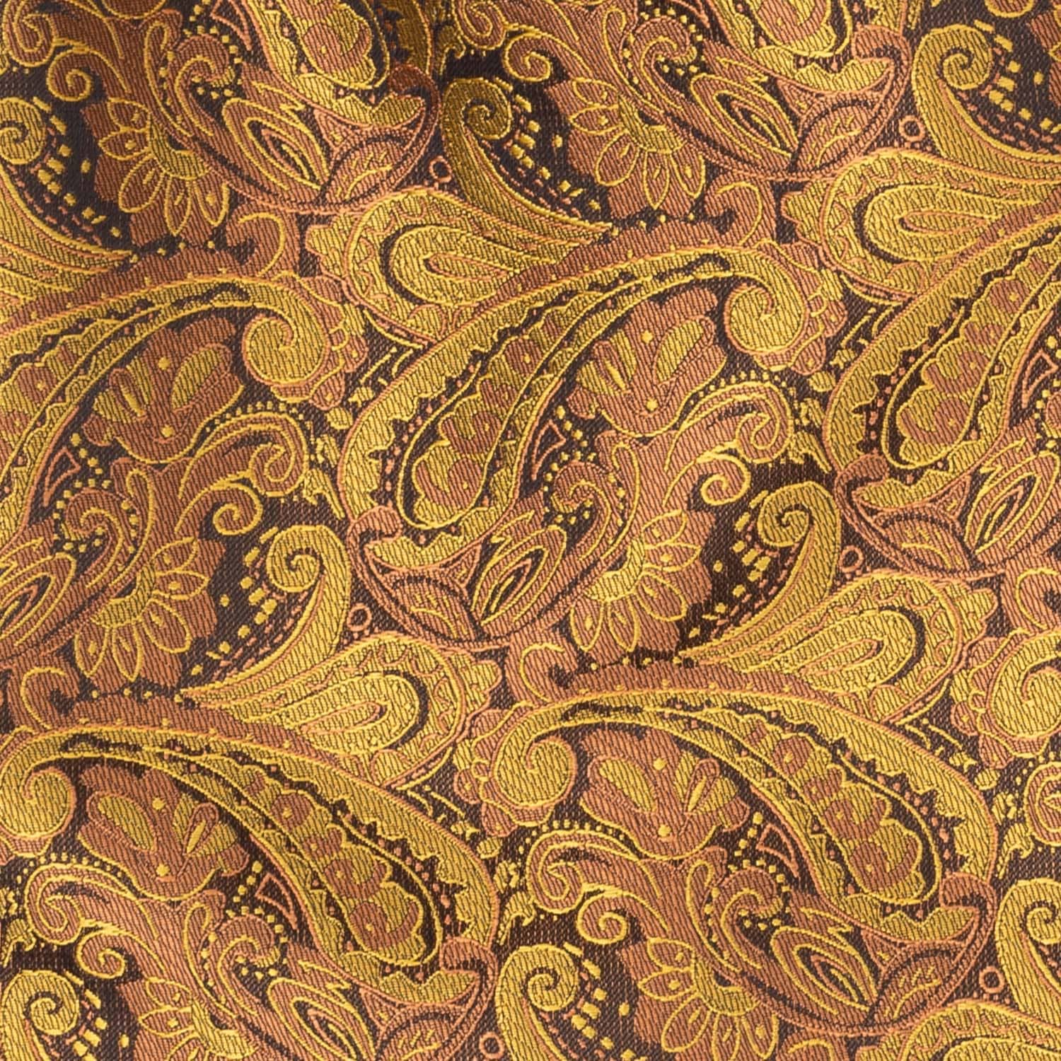 Gold Paisley Cravat for Men