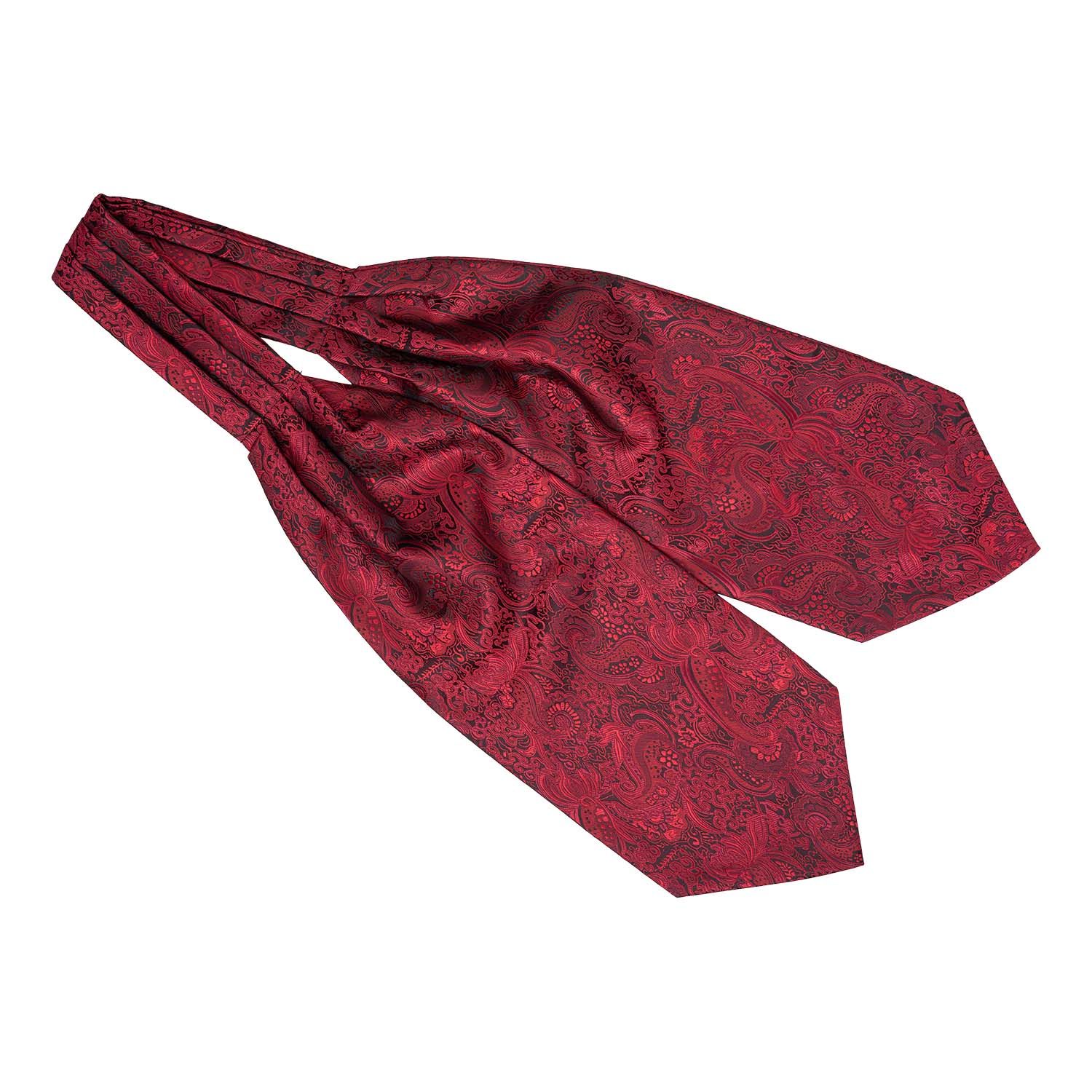 Burgundy Paisley Cravat for Men