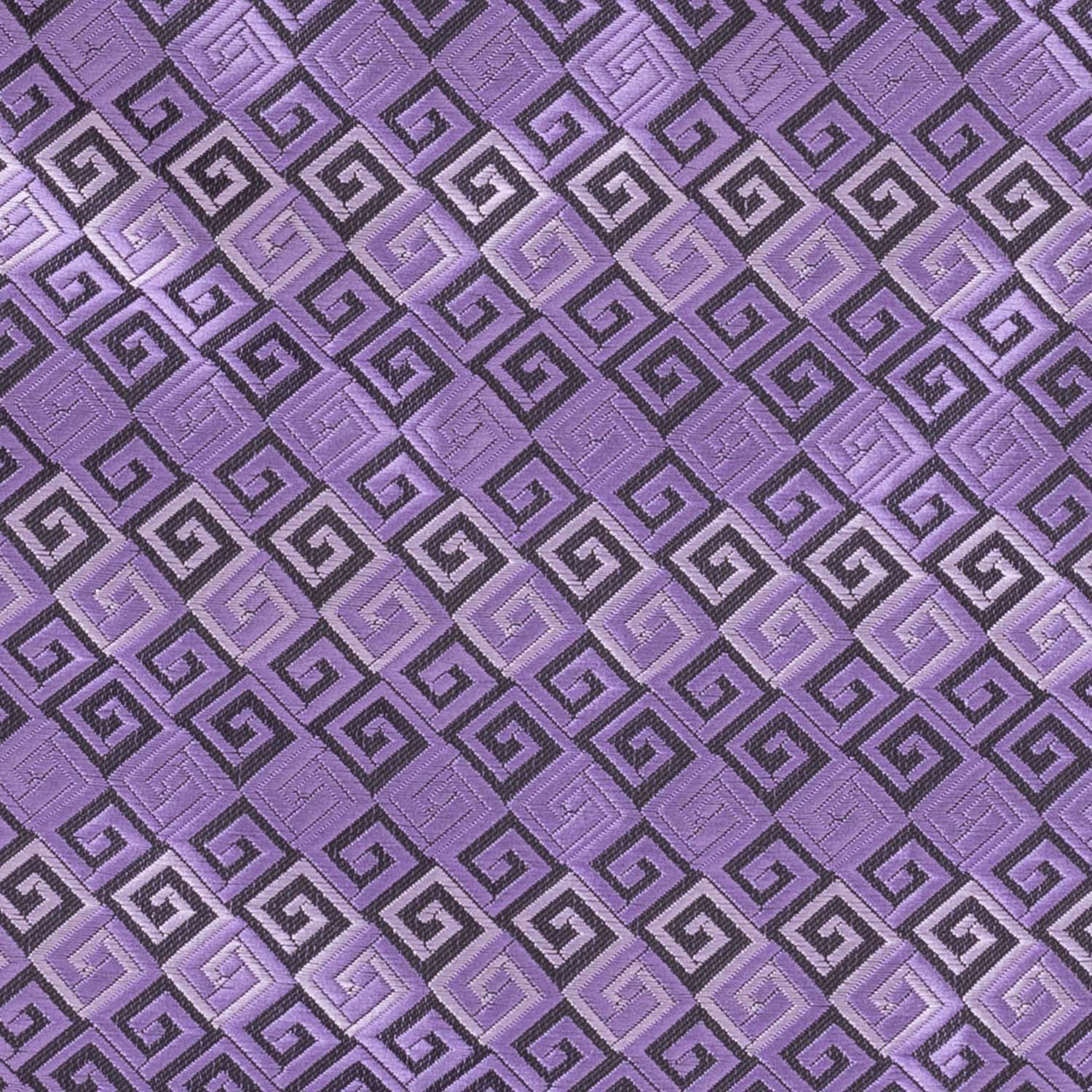 Purple Geometric Cravat for Men