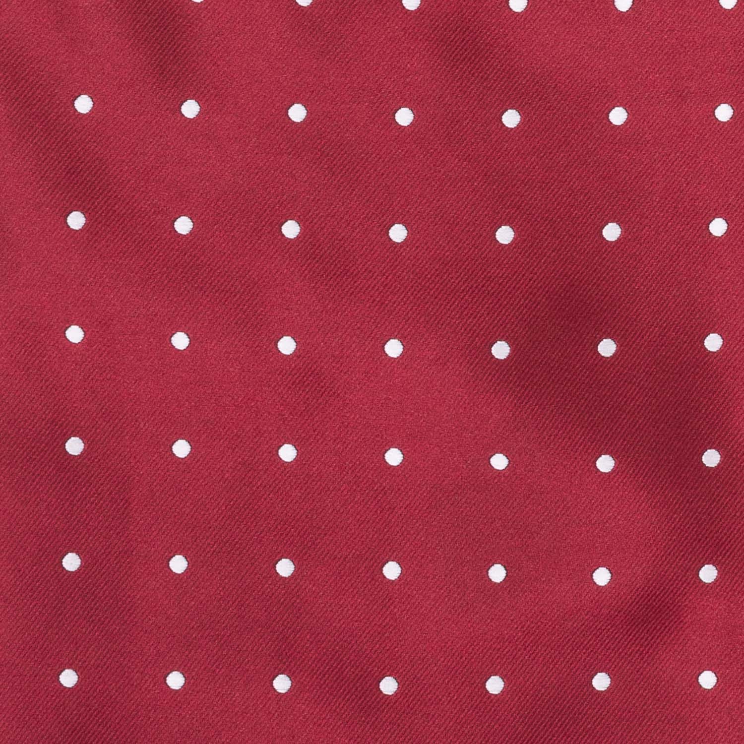 Burgundy Polka Dot Cravat for Men