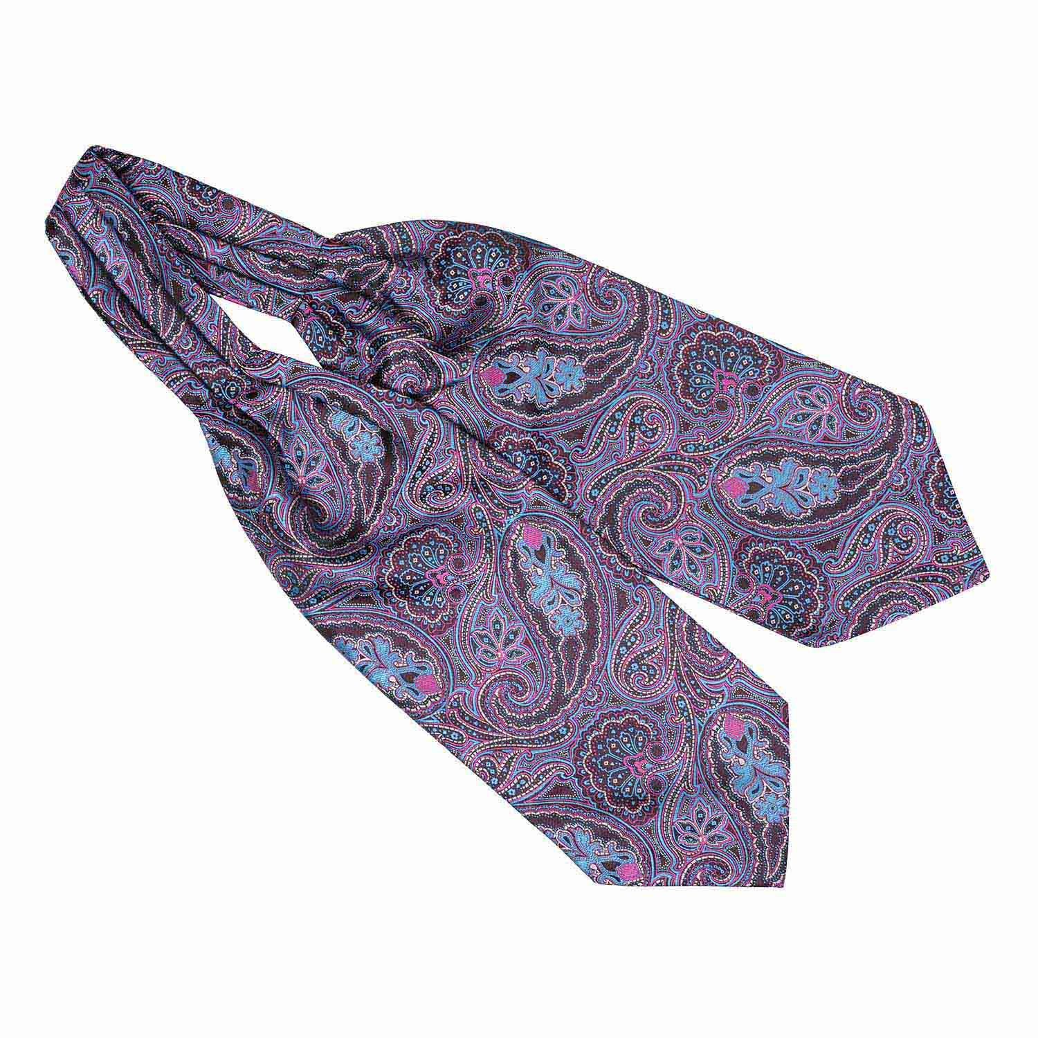 Purple Paisley Cravat for Men