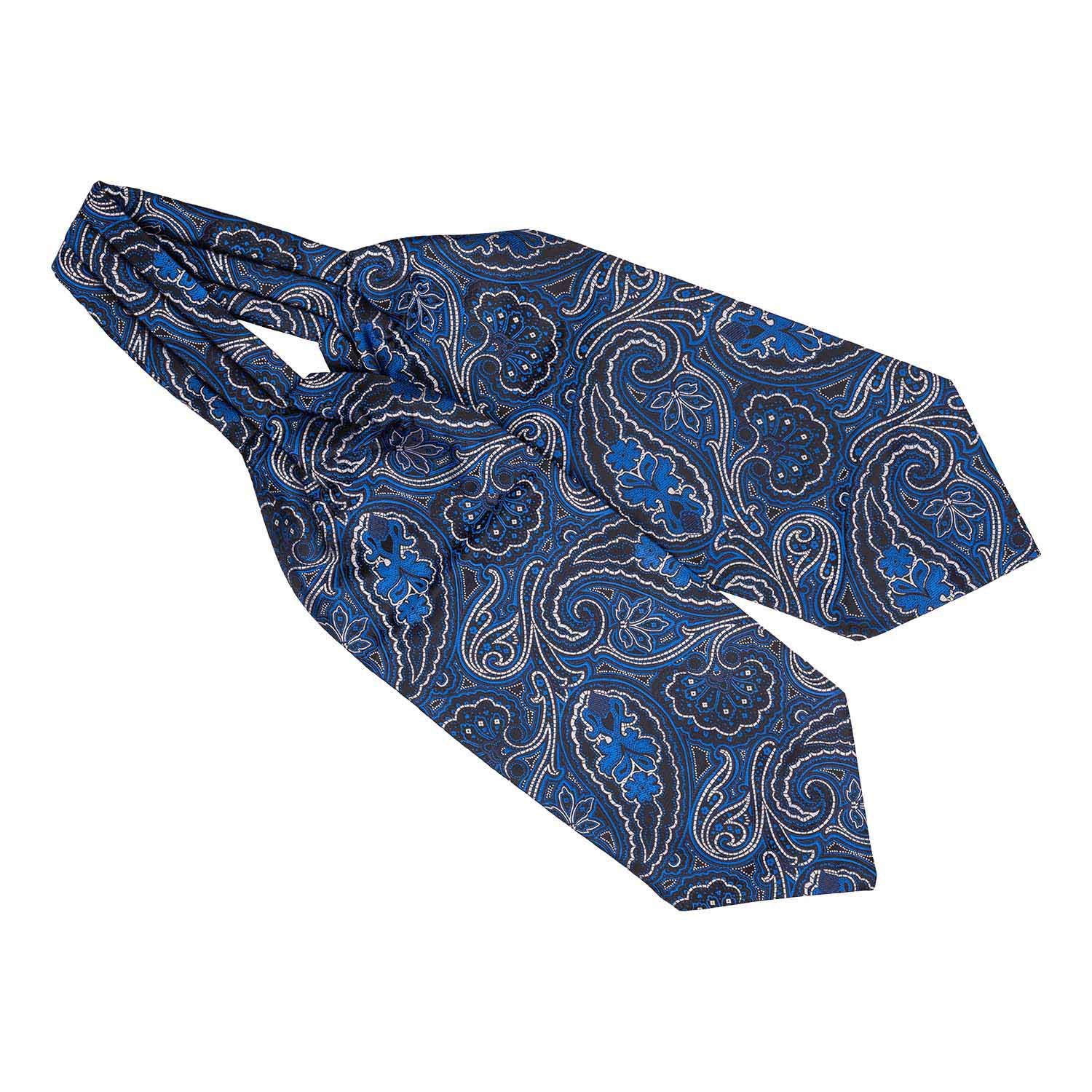 Blue Paisley Cravat for Men
