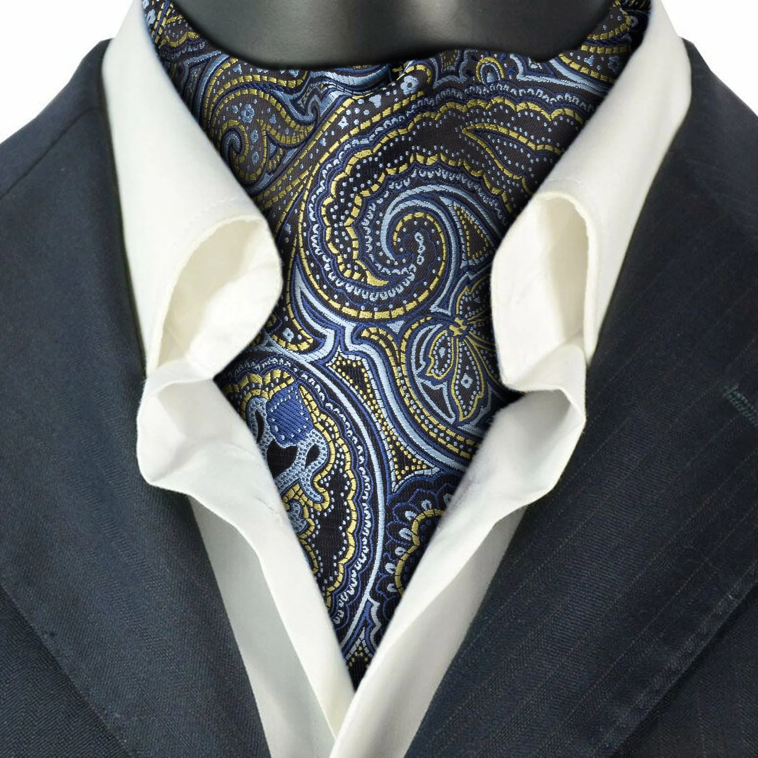 Green Paisley Cravat for Men