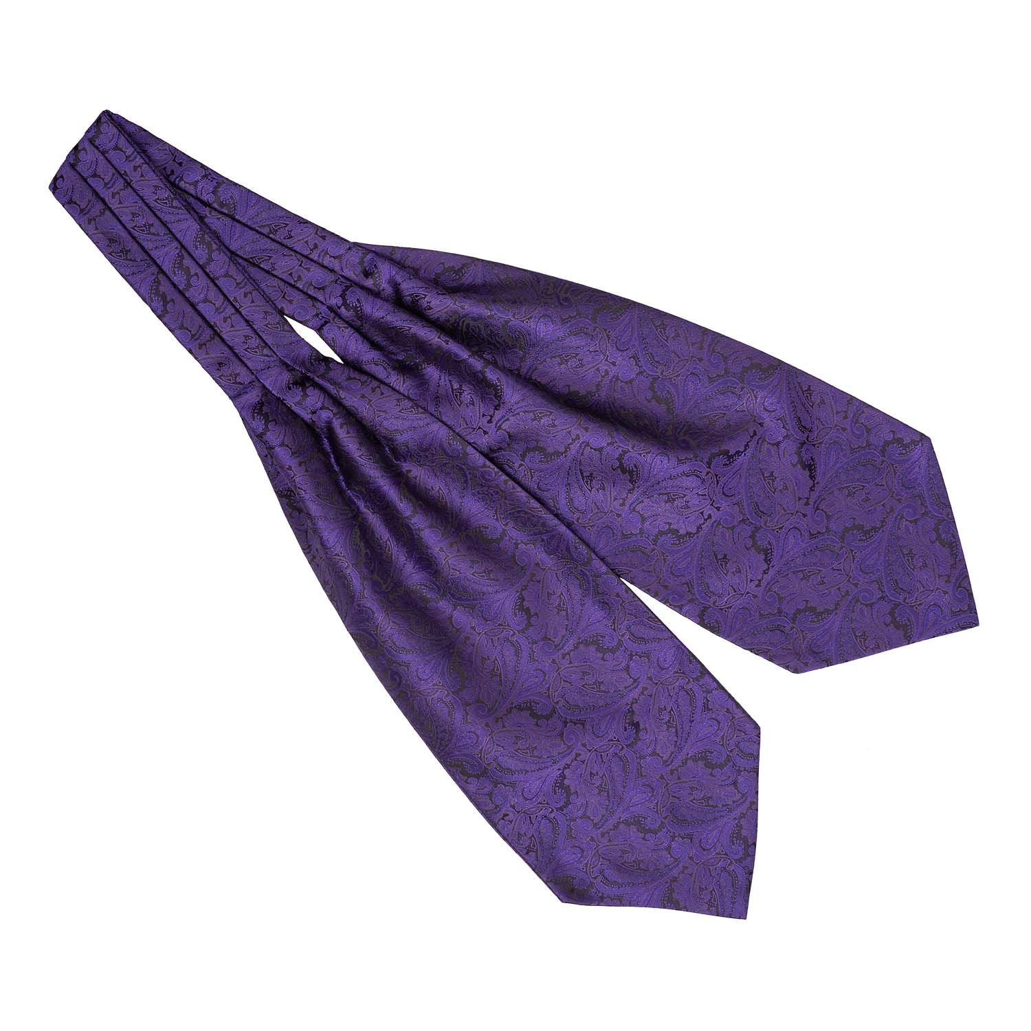Purple Paisley Cravat for Men