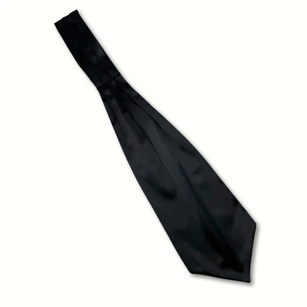 Black Satin Cravat for Men
