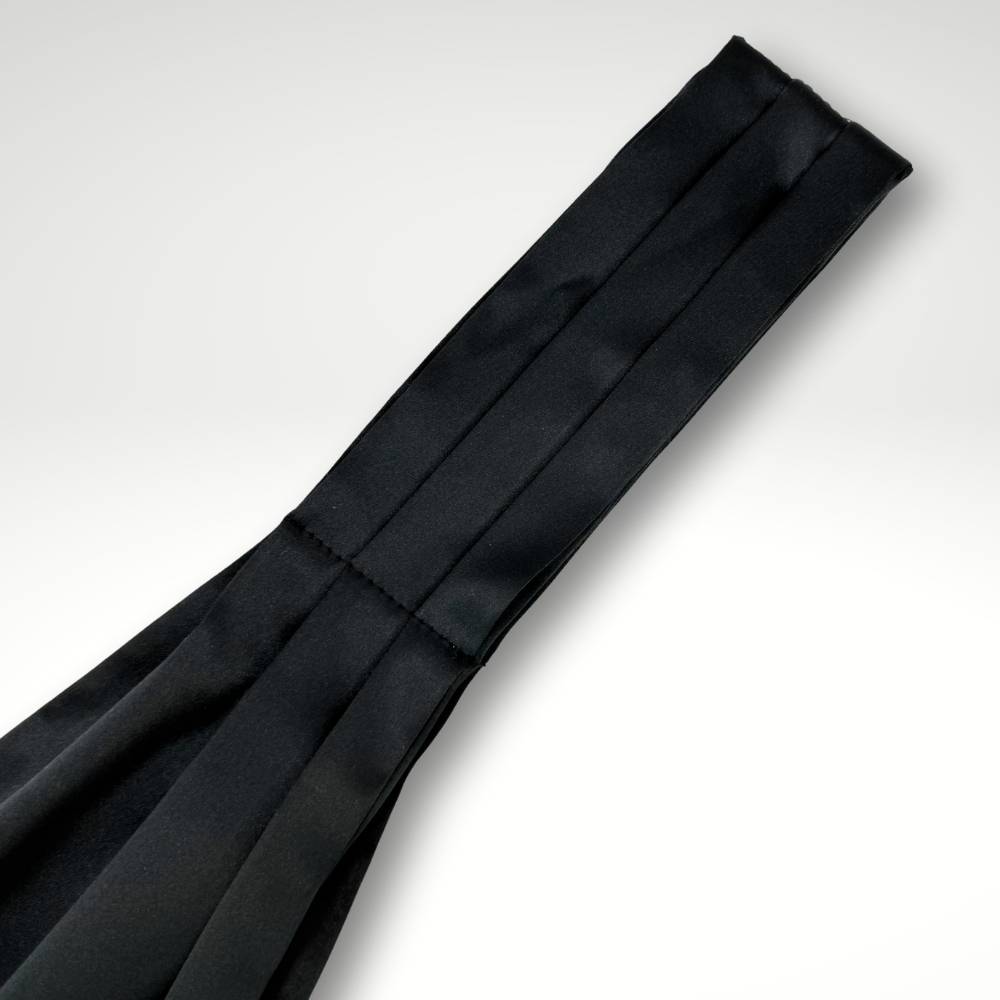 Black Satin Cravat for Men