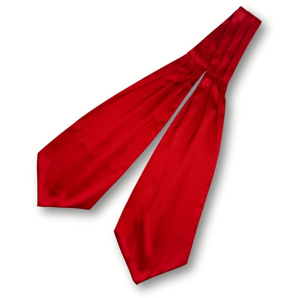 Red Satin Cravat for Men