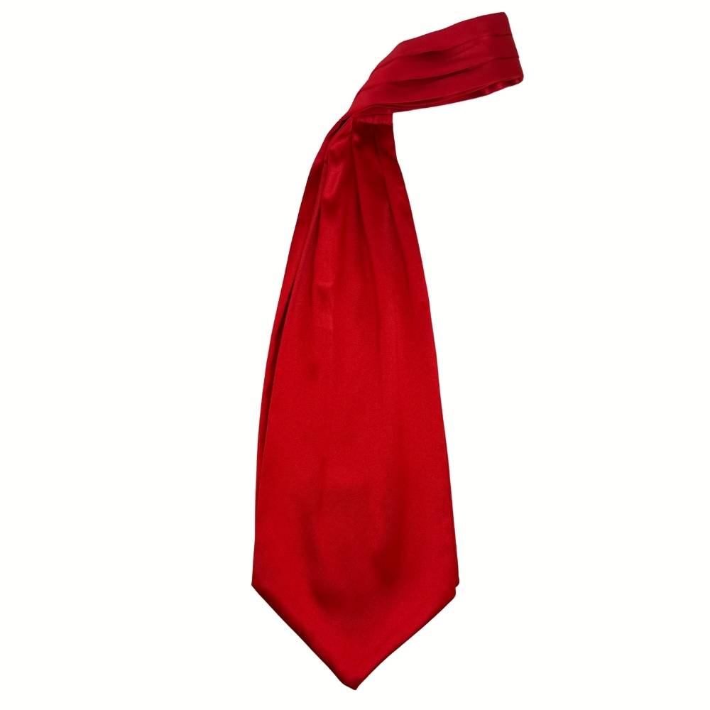 Red Satin Cravat for Men