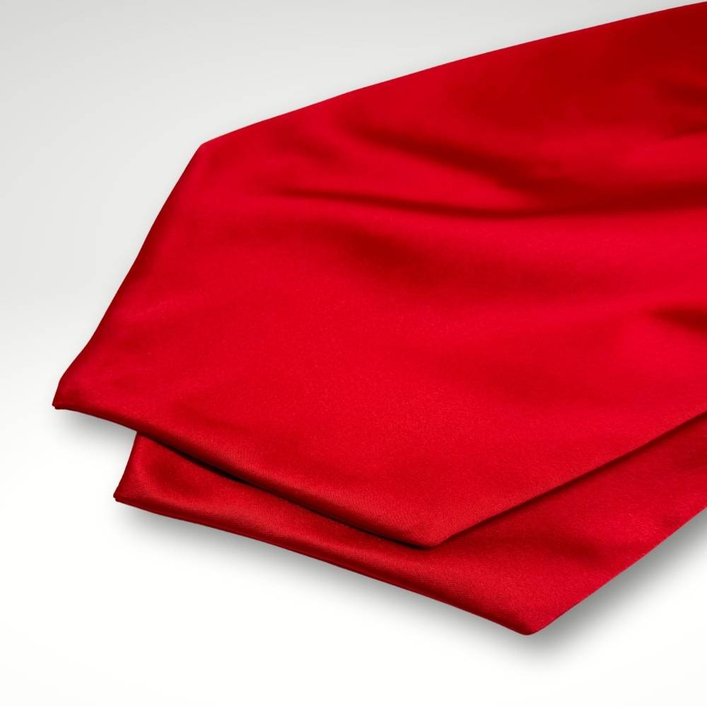 Red Satin Cravat for Men