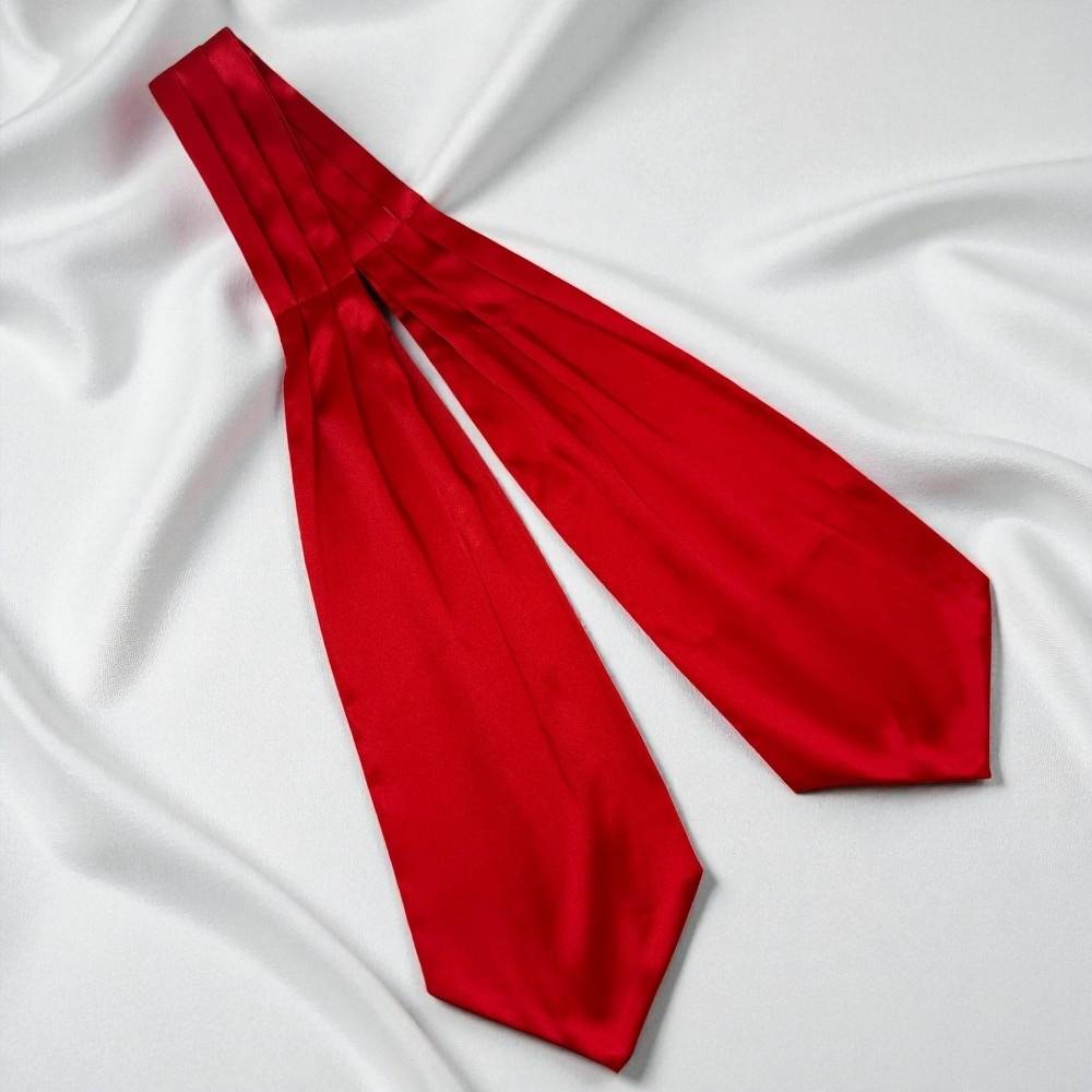 Red Satin Cravat for Men