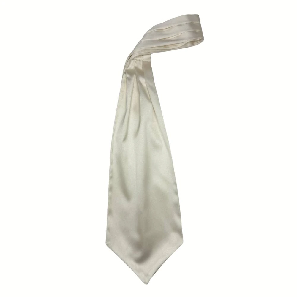 White Satin Cravat for Men