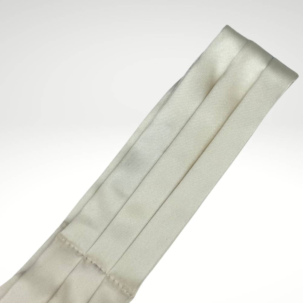 White Satin Cravat for Men