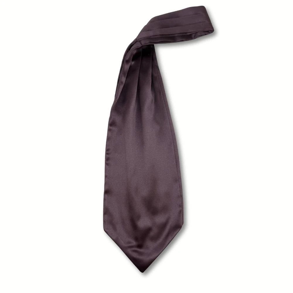 Wine Satin Cravat for Men