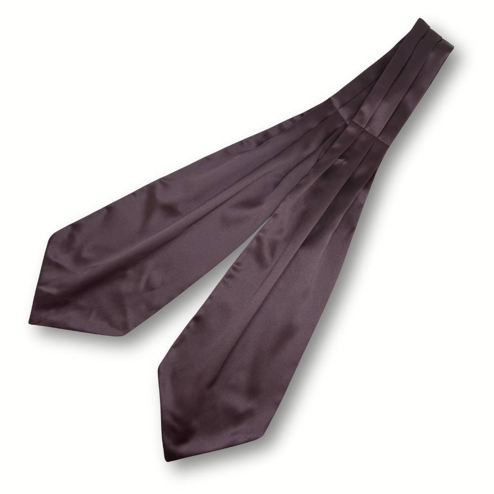 Wine Satin Cravat for Men