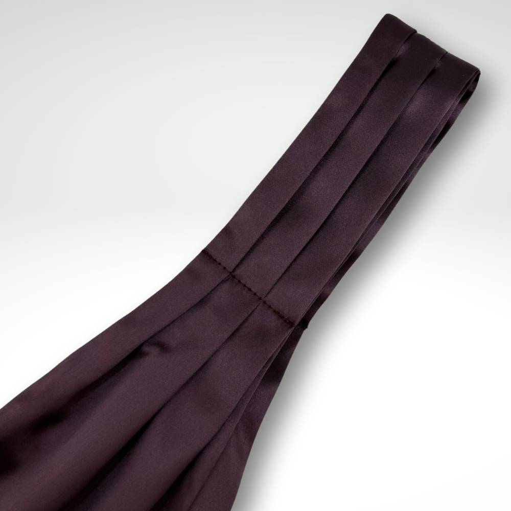 Wine Satin Cravat for Men