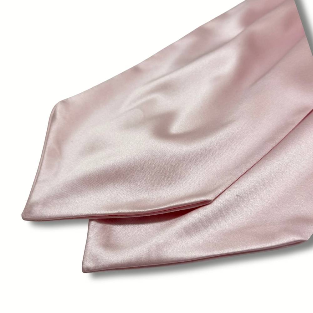 Pink Satin Cravat for Men
