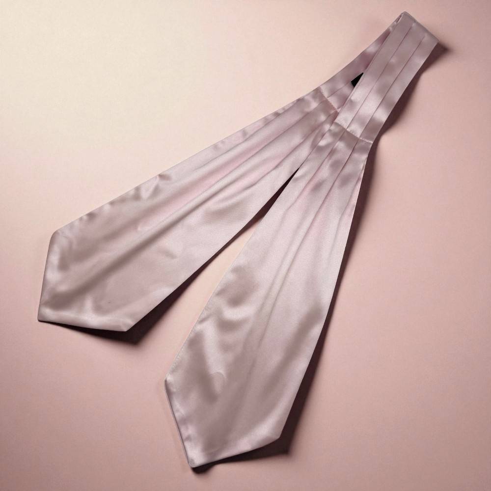 Pink Satin Cravat for Men