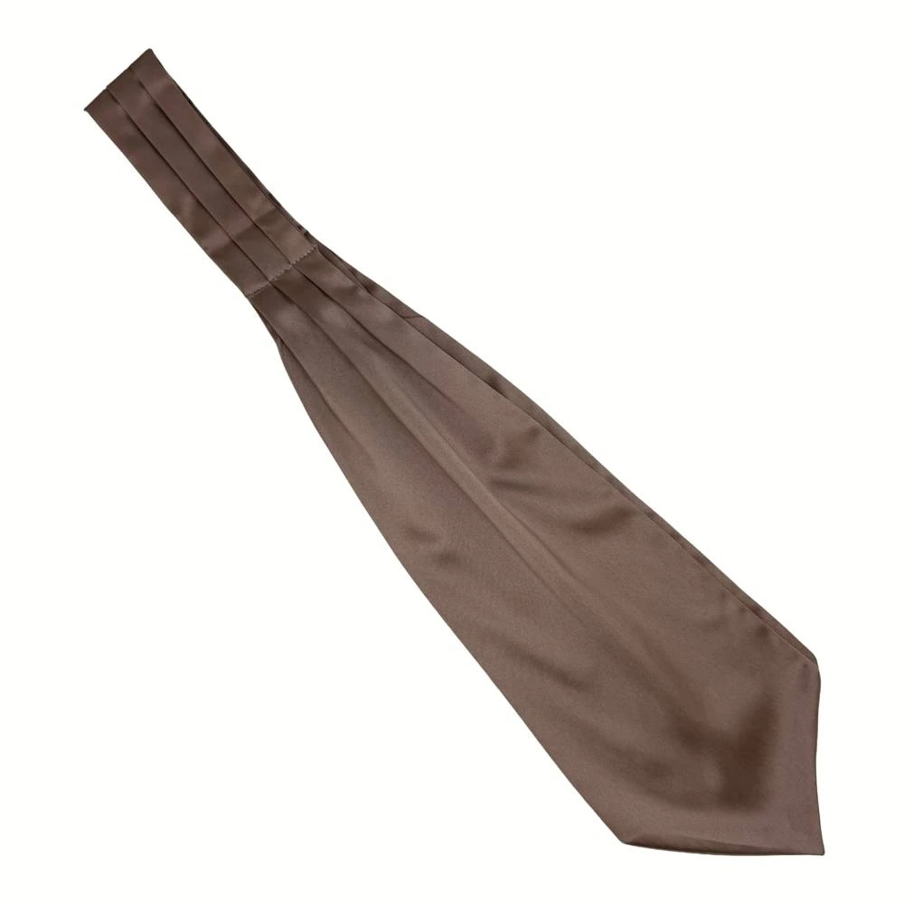 Beige Satin Cravat for Men