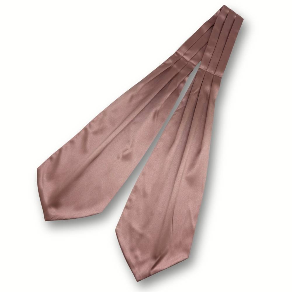 Rose Gold Satin Cravat for Men