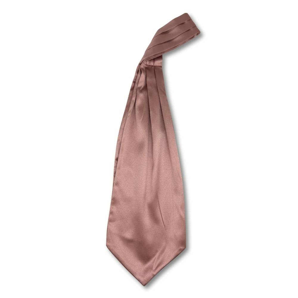 Rose Gold Satin Cravat for Men