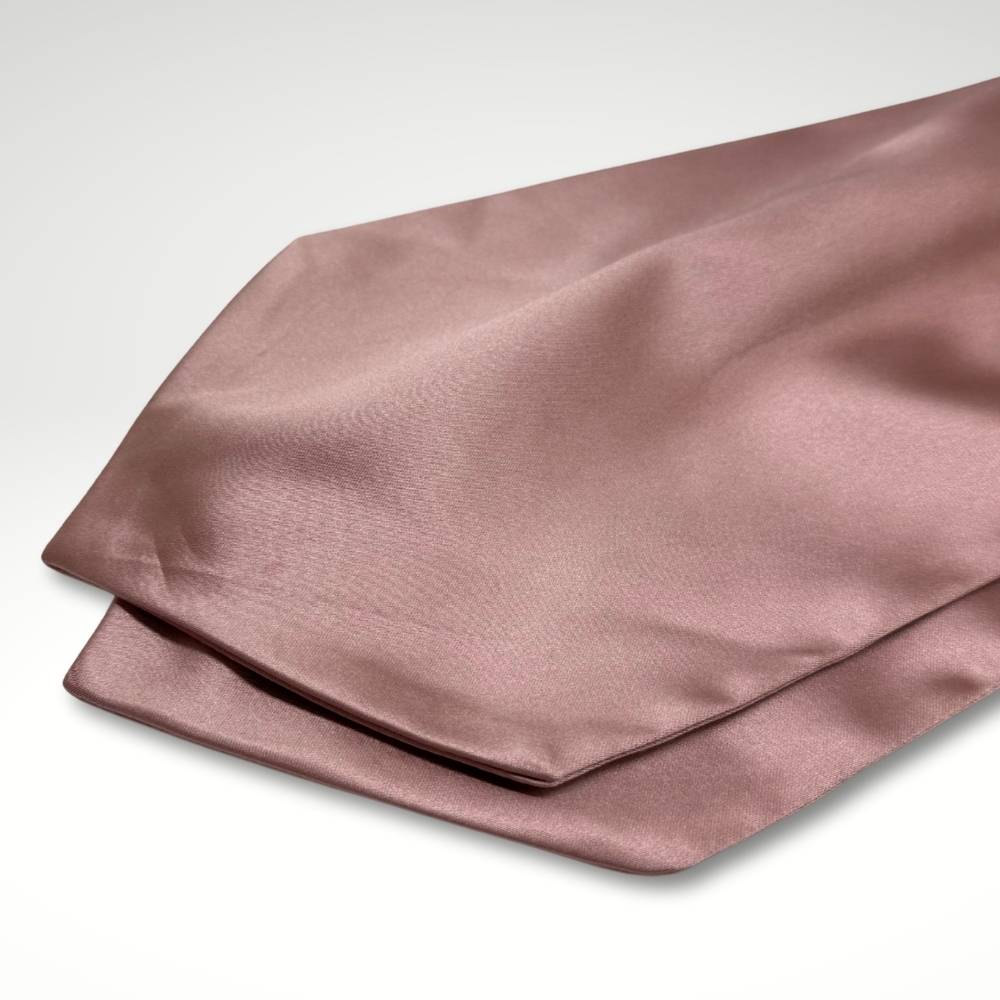 Rose Gold Satin Cravat for Men