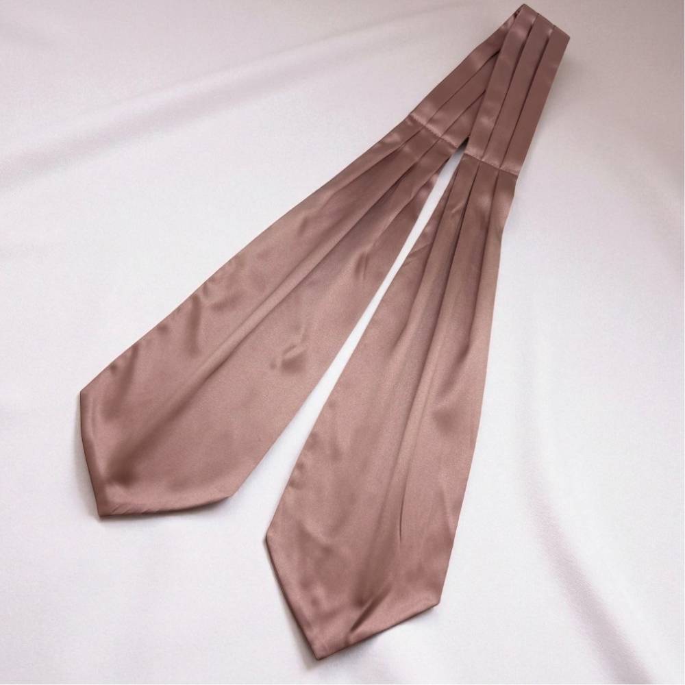 Rose Gold Satin Cravat for Men