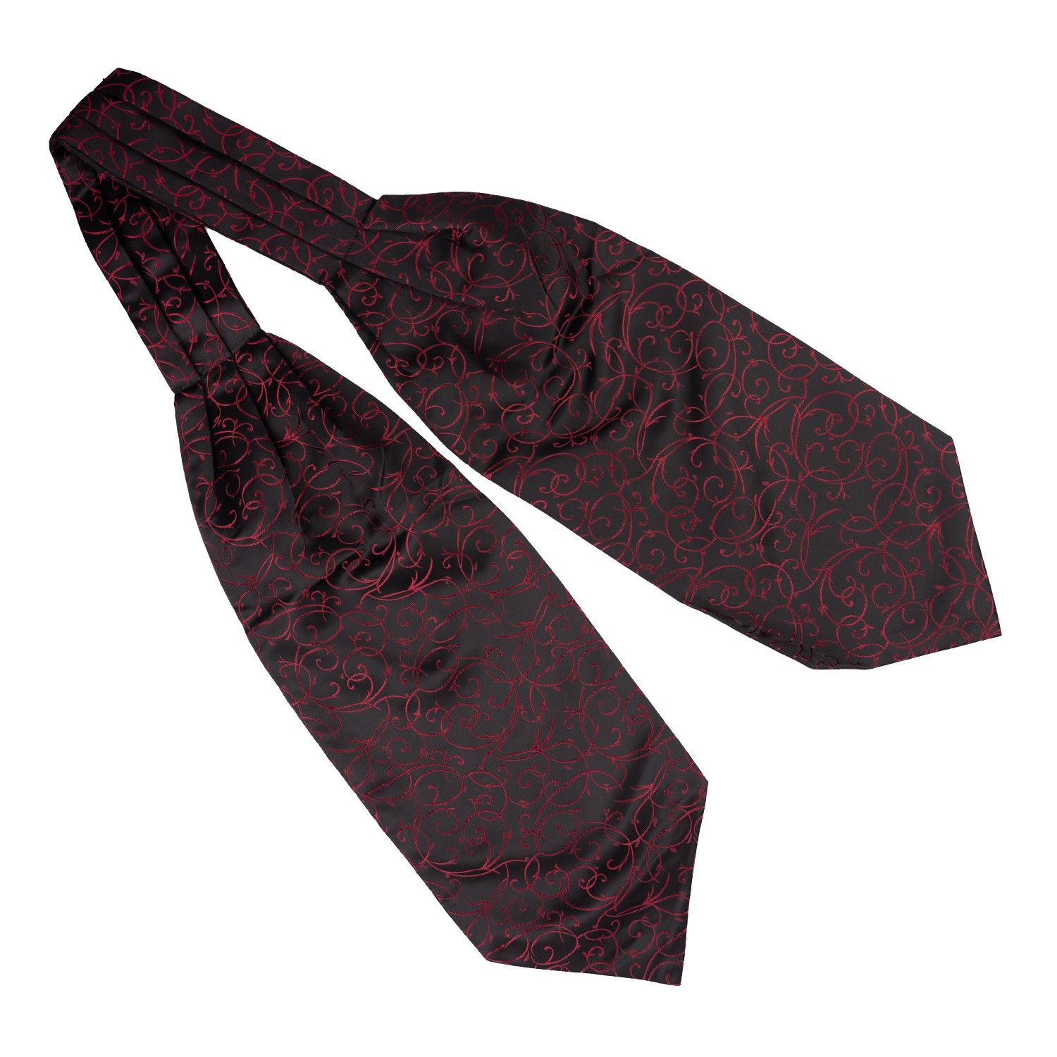 Maroon Paisley Cravat and Pocket Square Combo for Men