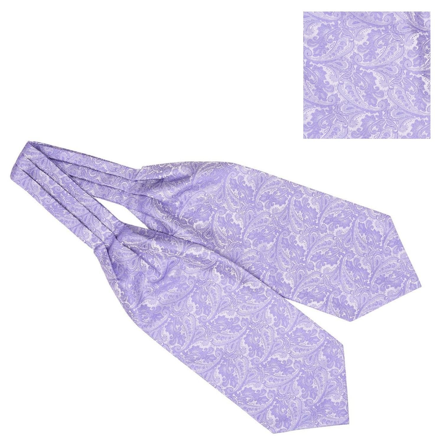 Paisley Purple Microfiber cravat