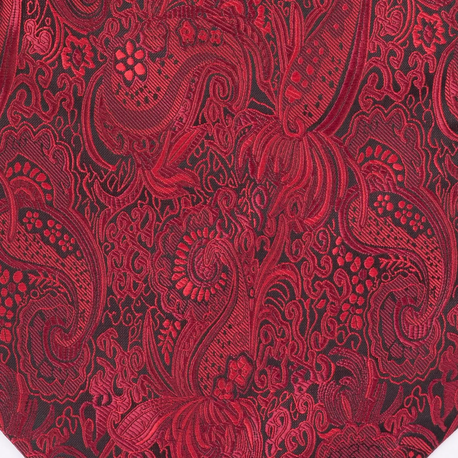 Maroon Paisley Cravat and Pocket Square Combo for Men