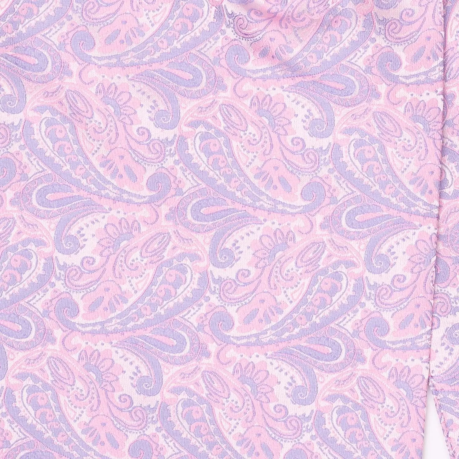 Pink Paisley Cravat and Pocket Square Combo for Men
