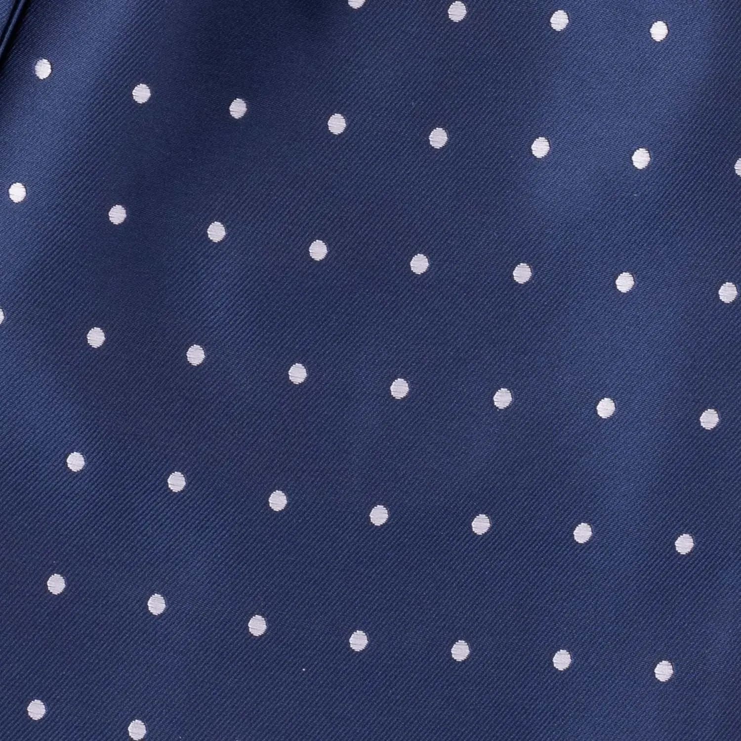 Blue Polka Dot Cravat and Pocket Square Combo for Men