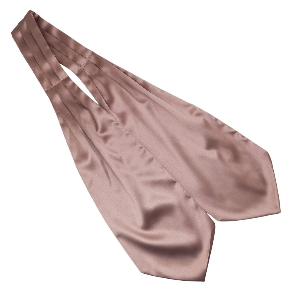 Rose Gold Cravat and Pocket Square Combo for Men
