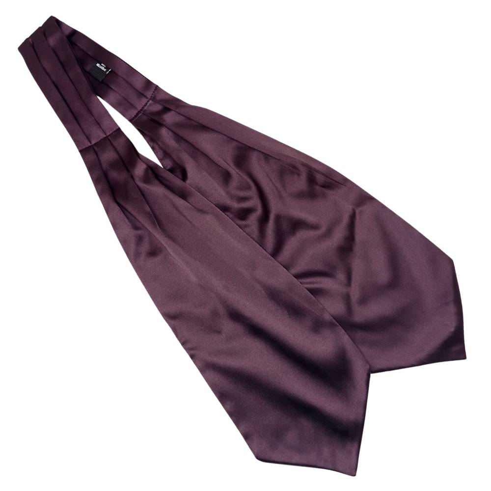 Wine Cravat and Pocket Square Combo for Men