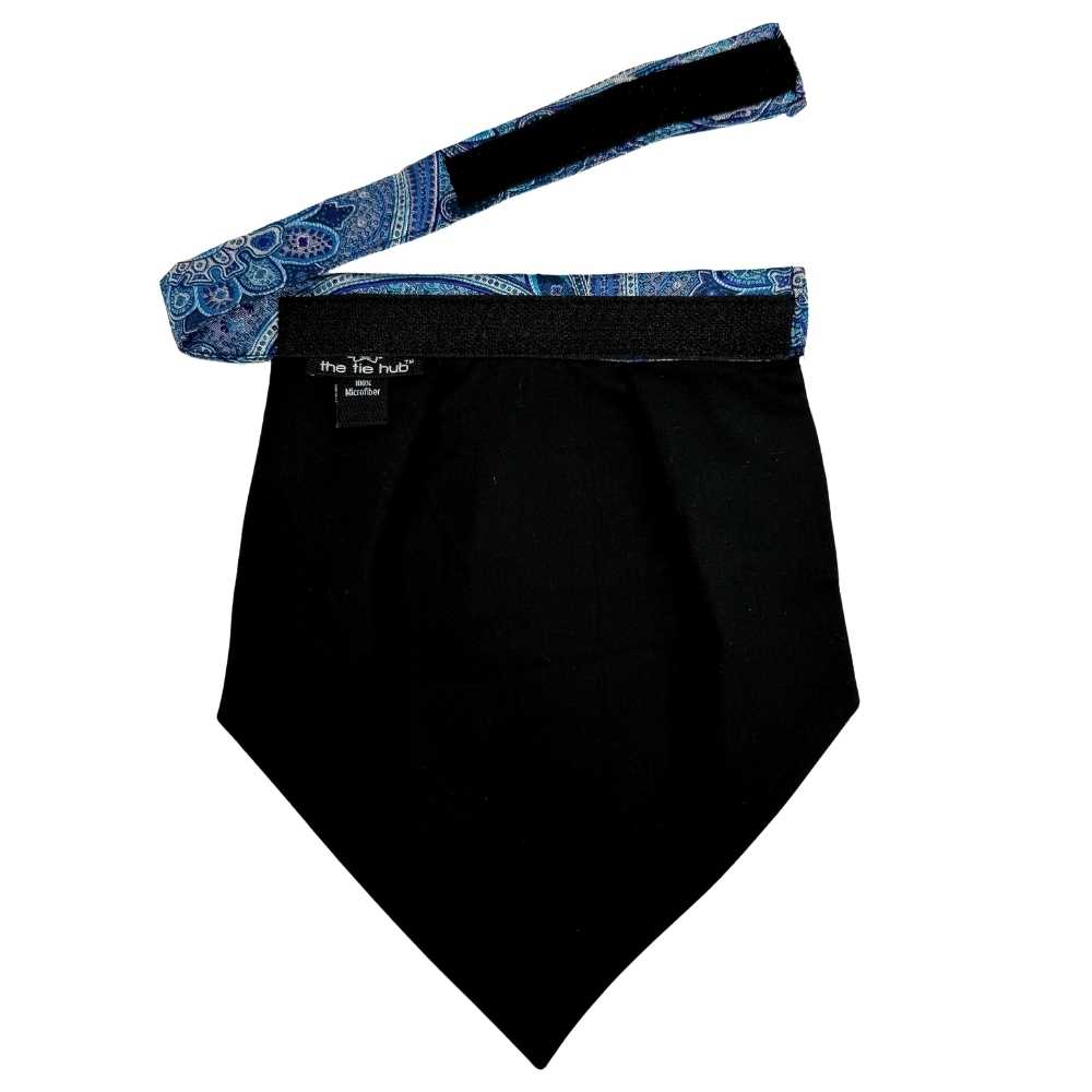 Blue Paisley Cravat and Pocket Square Combo for Men