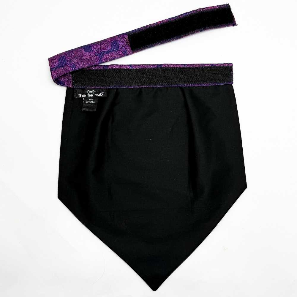 Purple Paisley Cravat and Pocket Square Combo for Men
