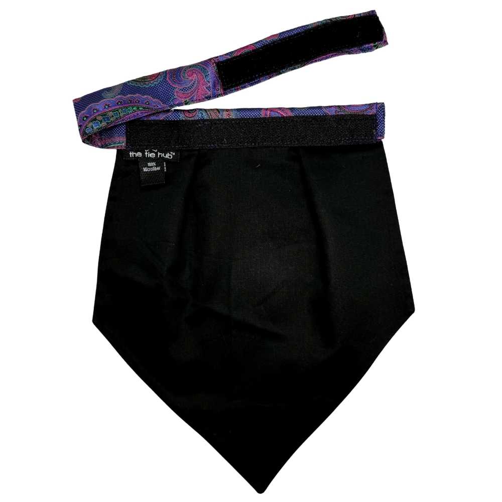 Purple Paisley Cravat and Pocket Square Combo for Men