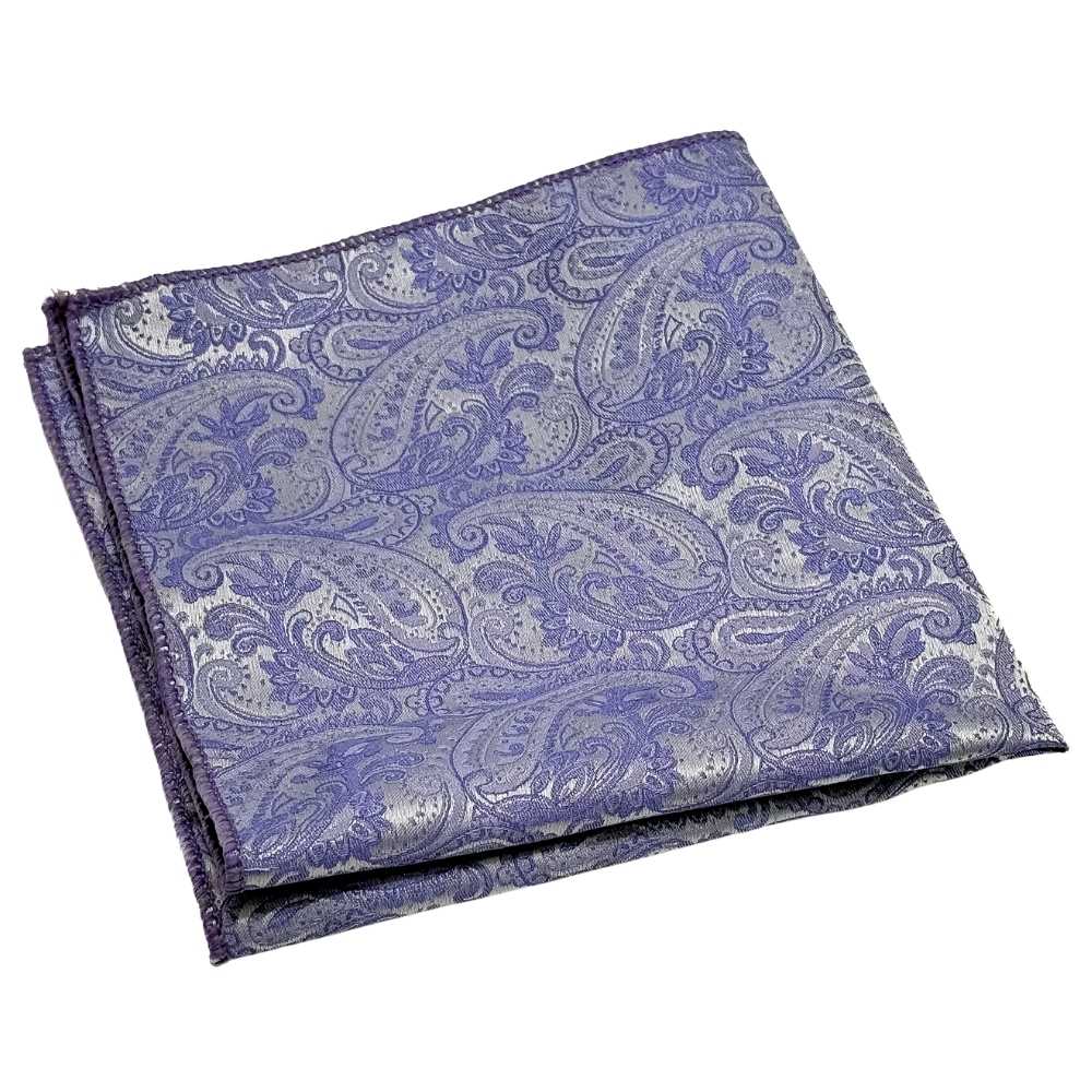 Lavender Paisley Cravat and Pocket Square Combo for Men