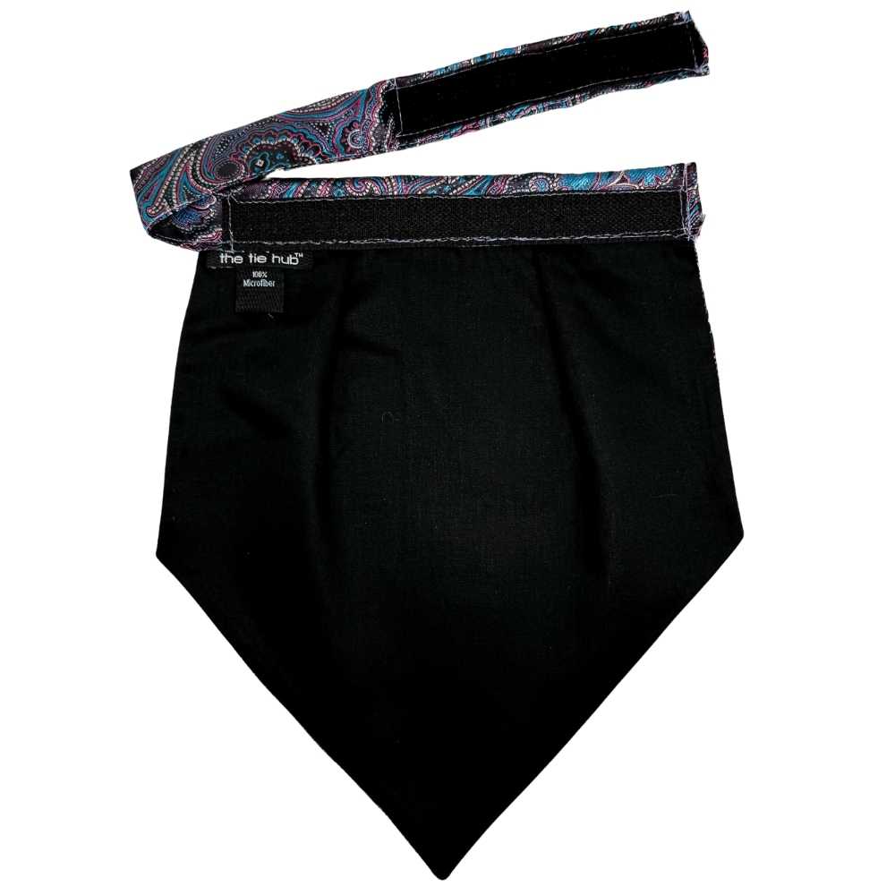 Purple Paisley Cravat and Pocket Square Combo for Men