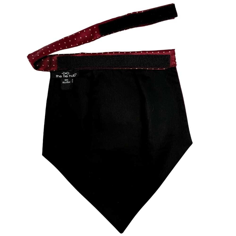 Maroon Polka Dot Cravat and Pocket Square Combo for Men