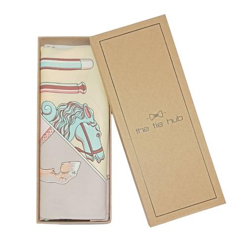 Pink with Yellow Cannes Stick Scarf for Women