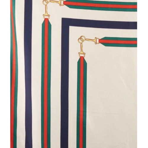 White Horse Bit Printed Scarf for Women
