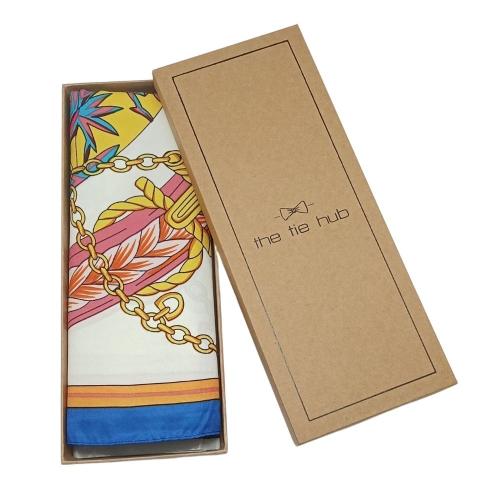 Multicolor Floral Rings Printed Scarf for Women