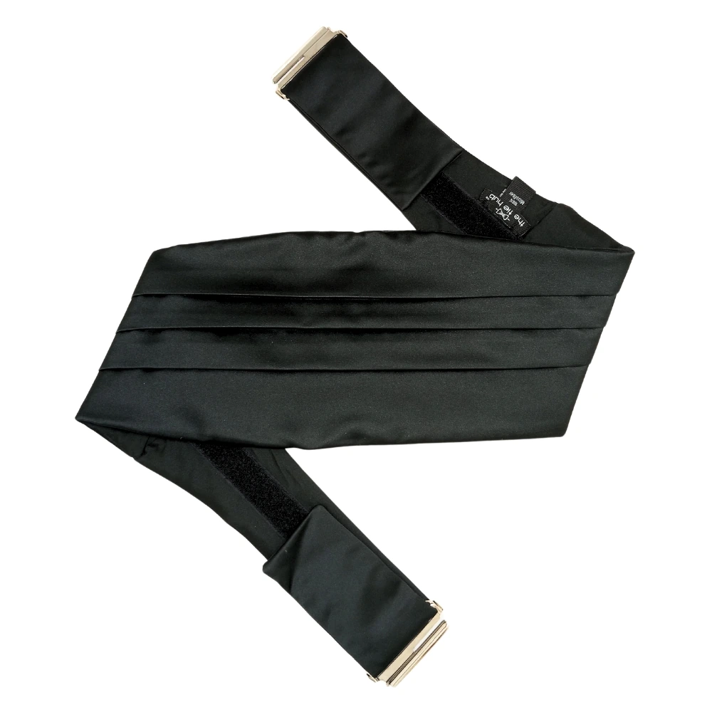 Black Microfiber Cummerbund for Men